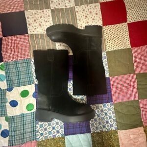Jeffrey Campbell Black Suede “Wybie”Boots, Sz 8
